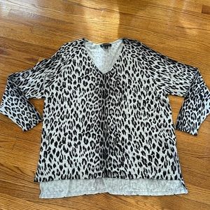 Ladies 1x V Neck Sweater